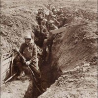 Early Trench in Front Lines