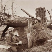 Sniping Enemy Planes With a Lewis Gun