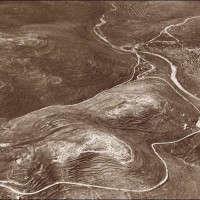 Aerial photograph – Turkish defences near the road to Jerusalem